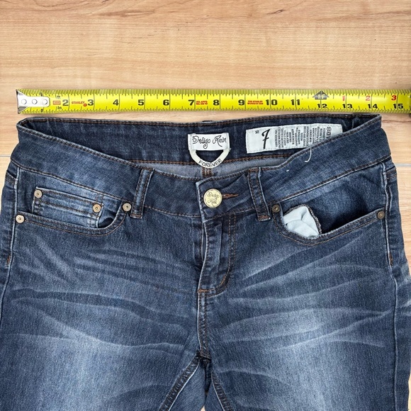 Indigo Rein Dark Wash Jeans with Rolled Hems Size 7 - Picture 2 of 8